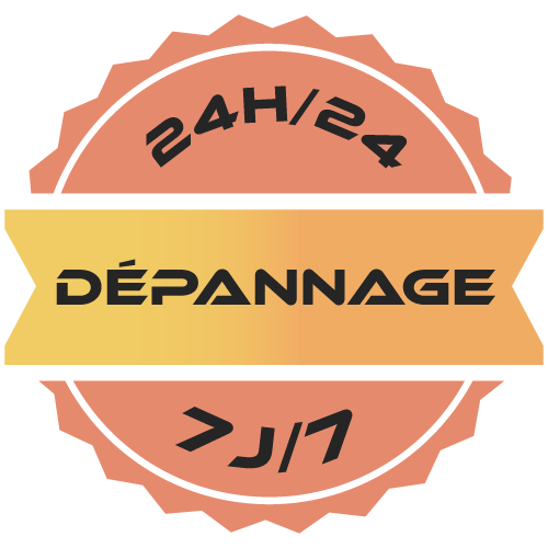 logo dépannage 24/24 et 7/7